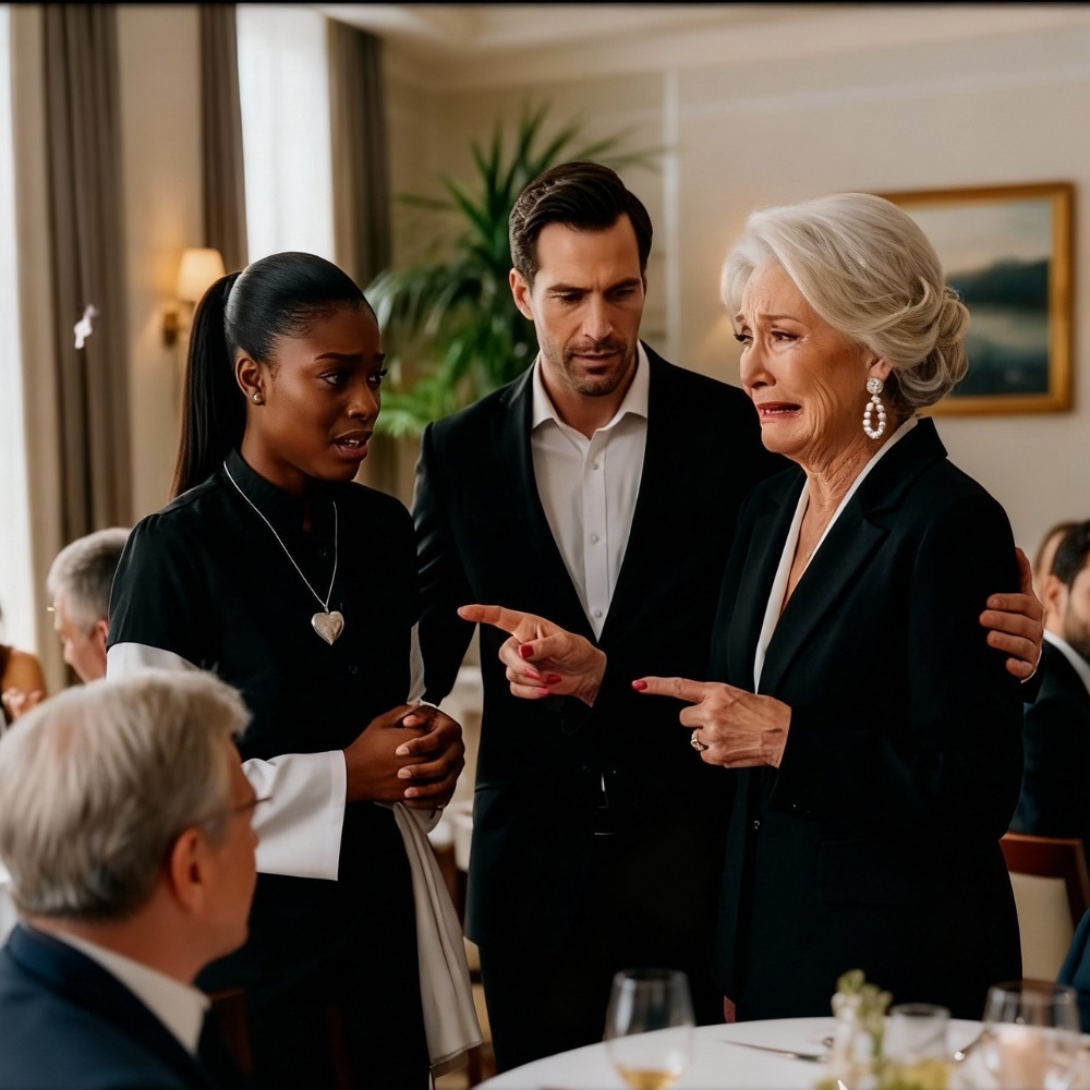 Billionaire grandma froze at black waitress’s necklace — then she burst into tears and hugged her