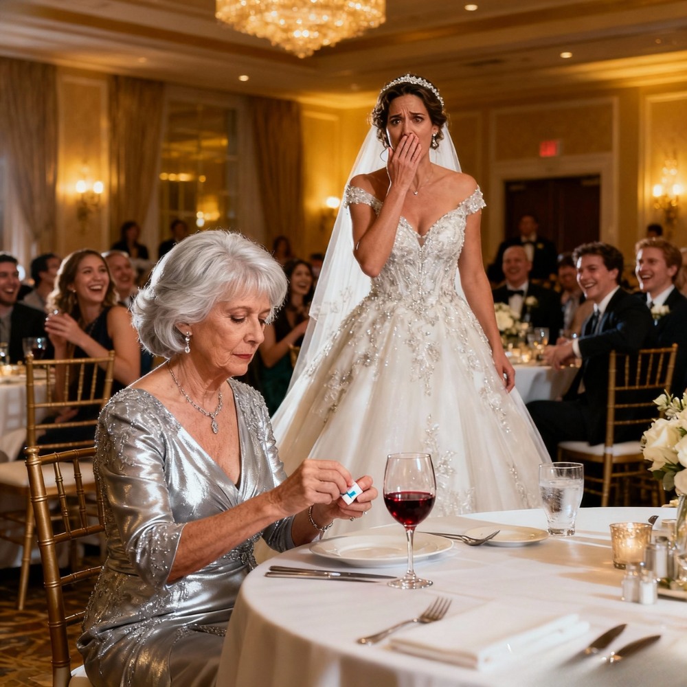 At my wedding reception, I saw my mother-in-law slip something into my glass when no one was watching. She thought I’d drink it. But I switched our glasses… and when she raised the toast, I smiled. That’s when the real wedding drama began.